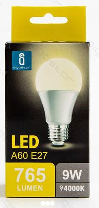 Thumbnail for LED A5 A60 BIG ANGLE E27 9W/COLOR BOX 4000K 765lm 230V D60*H109mm