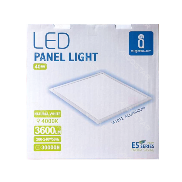 LED E5 milky pannello led 40W bianco cct 4000K 3600lm 200-240V L595*W595mm