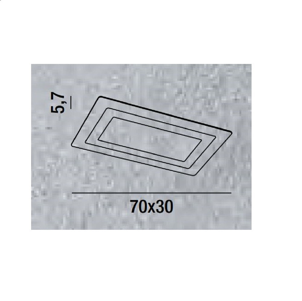 Plafoniera in metallo e plexiglass Perenz Lampade da parete