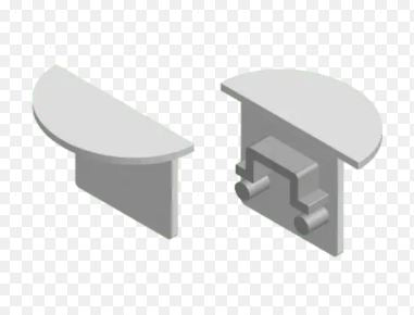 Terminali plastica | CESTAL00015 | 1 coppia Stealth light Profili Driver Strip Led