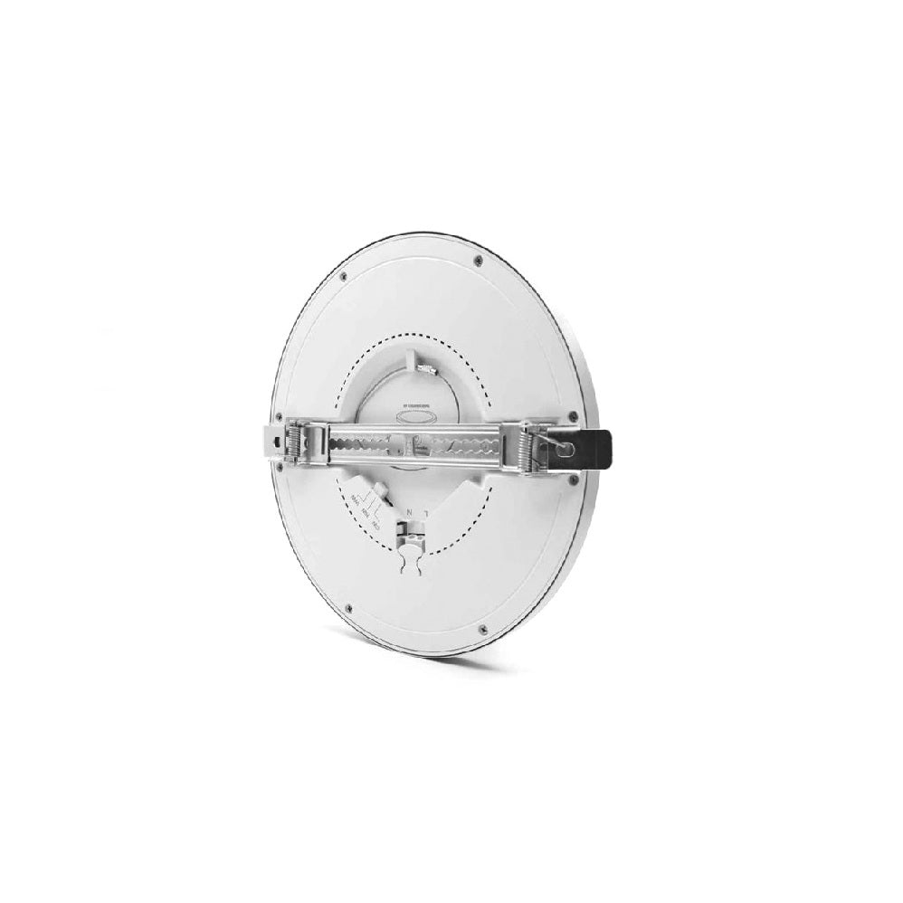 DAN Clip on LED tondo bianco CCT regolabile ghiera nikel lucido inclusa (sostituisce VRD 27) Vivida luce Pannelli led