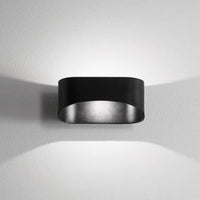 Isyluce Drappo Applique LED biemissione bianca o nera 3000K 4000K Isyluce Lampade da parete interno