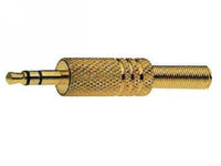 Spina volante diametro 3,5mm stereodorata con molla guidacavo Bonomi Lampadari Materiale elettrico