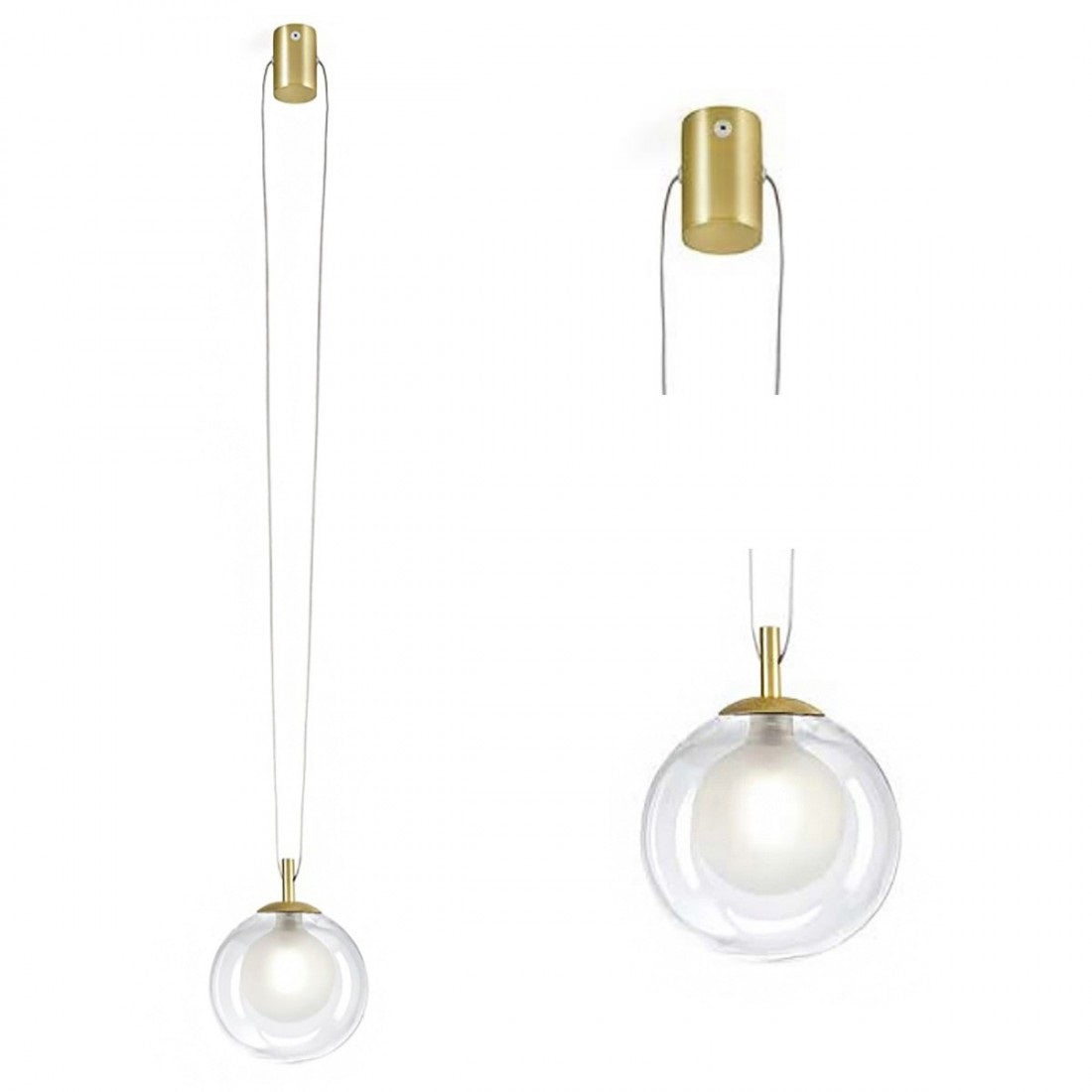 Aladino sospensione 1 luce Miloox Lampade a sospensione