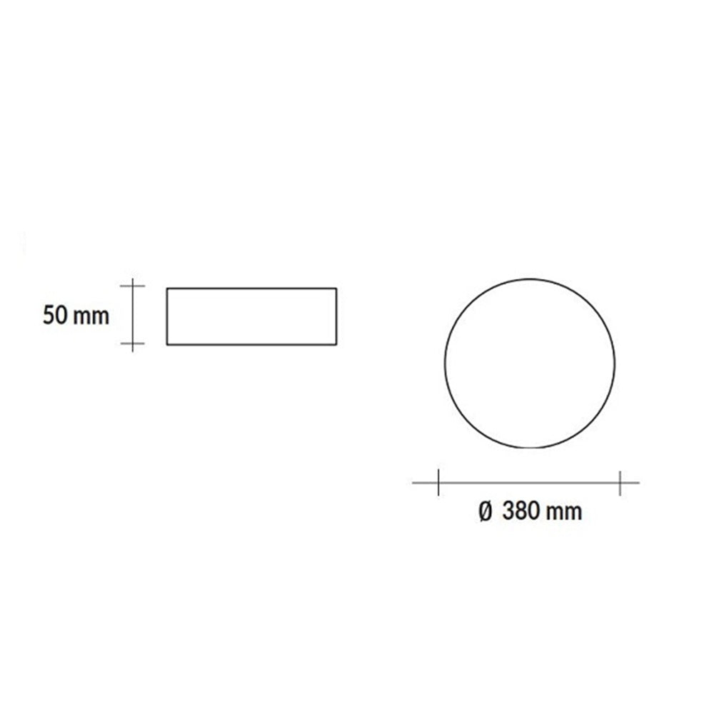 ANDROMEDA Plafoniera LED tonda 24W CCT regolabile