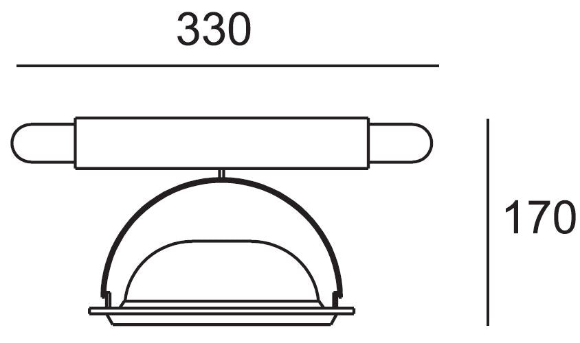 Faretto orientabile LED grigio  lampadine escluse