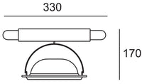 Thumbnail for Faretto orientabile LED grigio  lampadine escluse