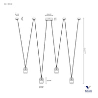 Bag sospensione 16w 1100lm 3000k
