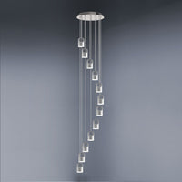 Bag sospensione cascata 38w 3000k Vivida world Lampade a sospensione