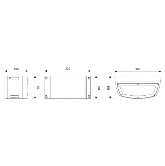 Blues Big Monodirezionale 2X60W E27 Boluce illuminazione Lampade da esterno