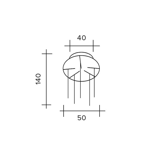 BEBA Montatura Tonda 5 Luci Sforzin illuminazione Accessori