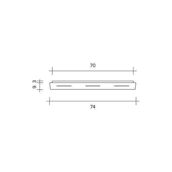 BEBA Montatura Lineare 3 Luci Sforzin illuminazione Accessori Sforzin illuminazione Accessori e ricambi
