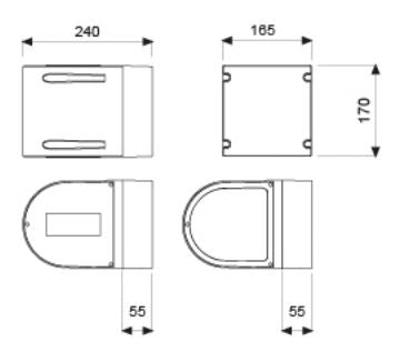 Amos Big Bidirezionale Con Una Lente E Un Vetro 35W G12