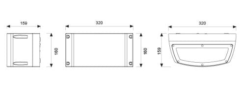 Blues Big Bidirezionale Con 1 Lente A Fascio Stretto E 1 Vetro LED 1X21,6 1x10,8 4000 K Boluce illuminazione Lampade da esterno