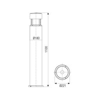 Thumbnail for Greta Big Led 25W 3000°K H. 110Cm Vetro Satinato