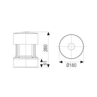 Greta Big Led 12W 4000°K H. 26Cm Vetro Satinato