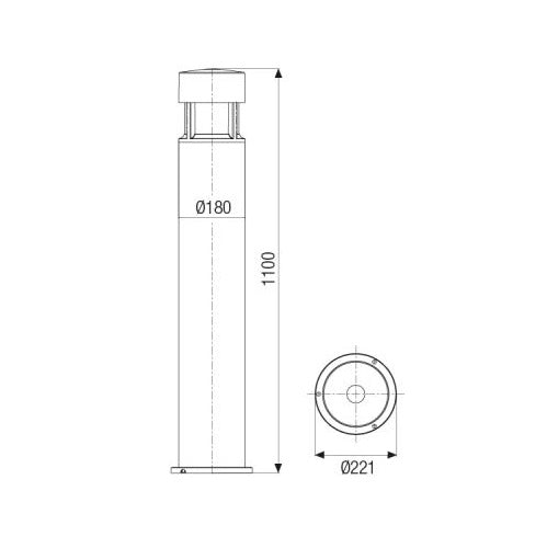 Greta big LED 16,8W 4000K Boluce illuminazione Lampade da esterno