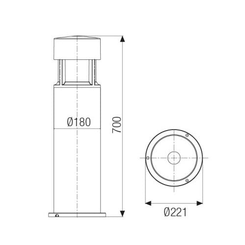 Greta big LED 16,8W 4000K Boluce illuminazione Lampade da esterno