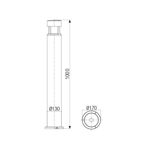 Greta Mini Led 15W 4000°K H. 100Cm