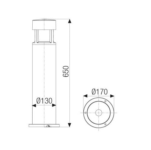 Greta Mini Led 15W 4000°K H. 65Cm