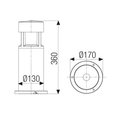 Greta Mini Led 15W 4000°K H. 36Cm