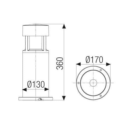 Greta Mini Led 15W 3000°K H. 36Cm