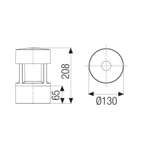 Greta Mini 75W H. 20.8Cm Boluce illuminazione Lampade da esterno