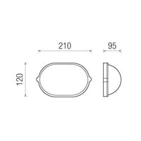 Thumbnail for Iron Ovale 21X12Cm Con Anello 60W E27