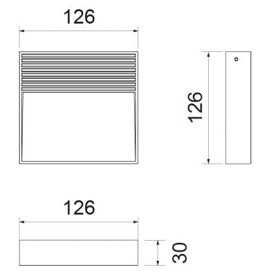 Lid Wall Led Mini 5W 4000°K