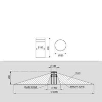 NECK h400 palo in alluminio 40W 4000K