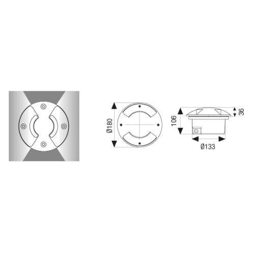 Trek Big Led 2 Aperture 6W 800 Lm 4000°K