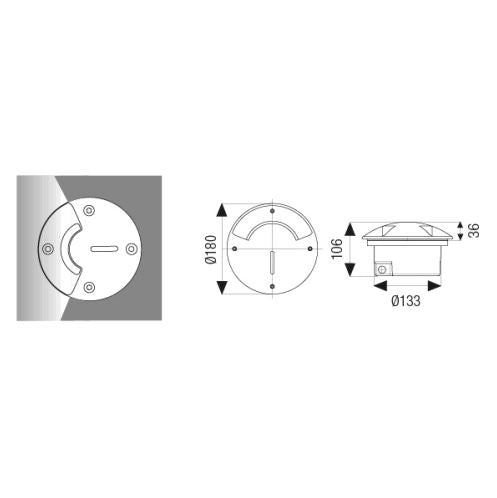 Trek Big Led 1 Apertura 6W 800 Lm 3000°K