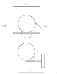 Thumbnail for Jugen parete 1 luce