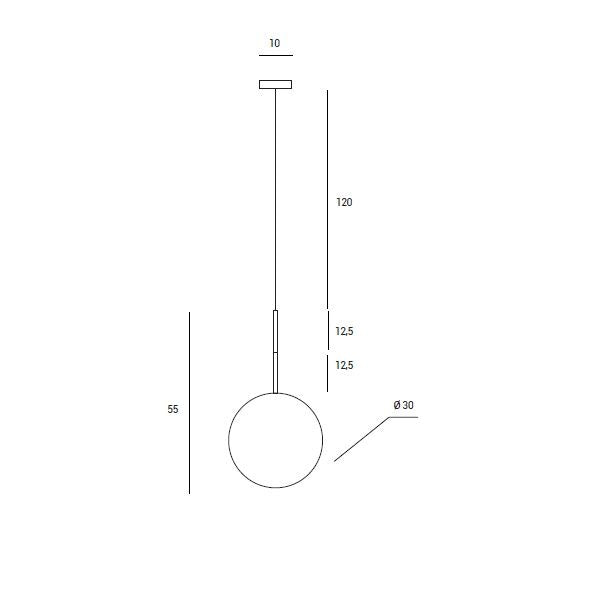 Jugen sospensione 1 luce