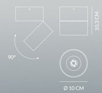 Thumbnail for Cyber 16w 1474lm 3000k black Vivida international Lampade da soffitto