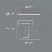 Vivida International Maze - plafoniera LED geometrica in due misure