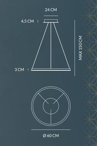 Vivida International Hurricane - sospensione LED ad anello dal design essenziale