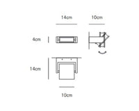 Thumbnail for Axella applique 10w 650lm 3000k black