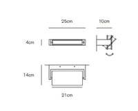 Thumbnail for Axella applique 18w 1170lm 3000k white