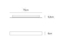 Thumbnail for Line applique 24w 1630lm 3000k sand