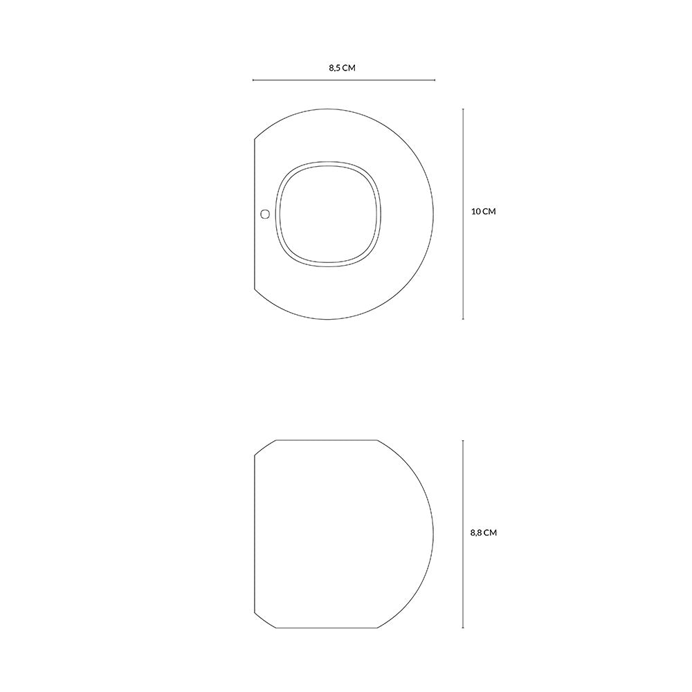Sky fall applique 2x3w 304lm 3000k black