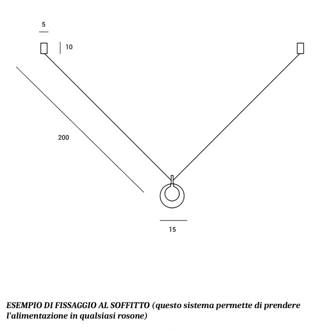 Aladino sospensione 1 luce