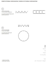 Thumbnail for Aladino sospensione 12 luci