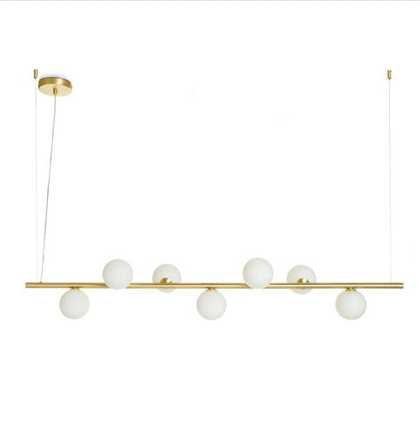 Pomi' sospensione lineare oro spazzolato