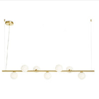 Thumbnail for Pomi' sospensione lineare oro spazzolato