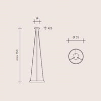 Thumbnail for ANELLO Sforzin illuminazione Sospensione Ã˜55cm Oro 3000K