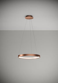 Thumbnail for Sforzin Illuminazione Anello – Lampada sospensione LED design Ø 55 colore rame spazzolato dimmerabile Sforzin illuminazione Lampade a sospensione