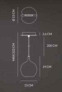 Smash sospensione 1 luce 7.2w 720lm 3000k