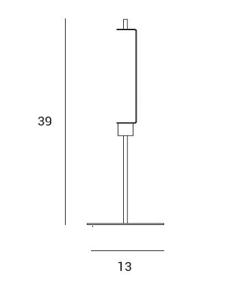 Lampada da tavolo x-ray - 1 vetro fume'