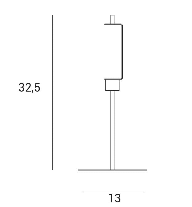 Lampada da tavolo x-ray - 1 vetro trasparente